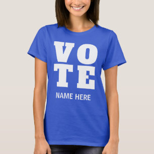CAMISETA VOTACIÓN PERSONALIZADA VOTANTES CANDIDATO ELECCIÓN