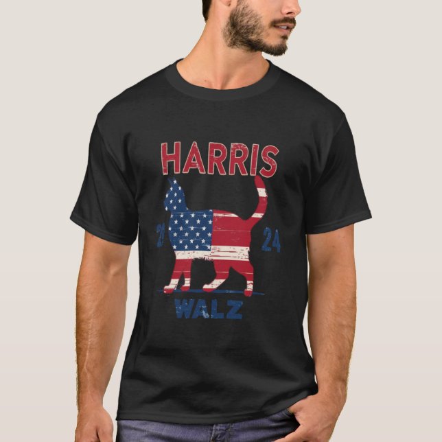Camiseta Votación por Harris Walz 2024 Elecciones Kamala Ha (Anverso)