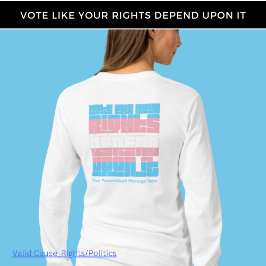 Camiseta Votación por los derechos transexuales de larga du