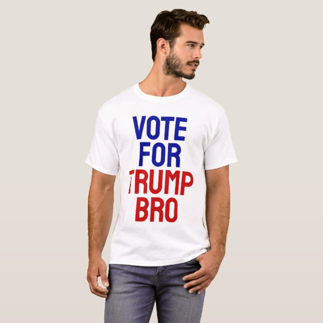 Camiseta Votación por Trump Bro - Elecciones 2024 (Anverso completo)