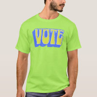 Votación Retro Colorful Groovy Chartreuse amarillo