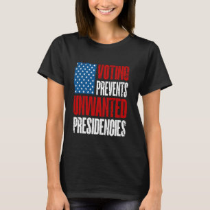 Camiseta Votación Vintage Impide A Las Presidencias No Dese