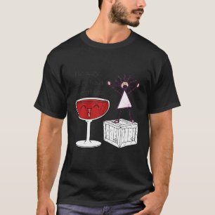 Camiseta Votad realmente solo tuvieron un vaso Copa de vino