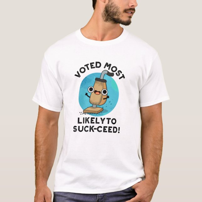 Camiseta Votado Muy Probable Para La Graciosa Pun De Vacío (Anverso)