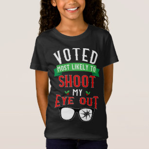 Camiseta Votado Muy Probablemente Para Disparar Mi Ojo