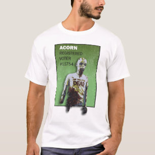 Camiseta Votante #11754 del zombi de la bellota