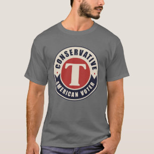 Camiseta Votante conservador estadounidense