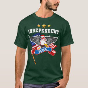 Camiseta Votante Independiente Con Águila Calva Y Fla Estad
