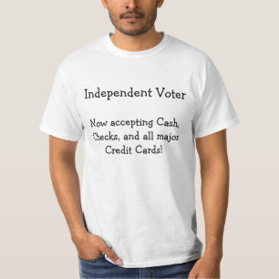 Camiseta Votante independiente divertido