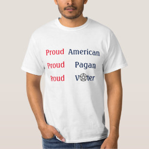 Camiseta Votante pagano americano orgulloso