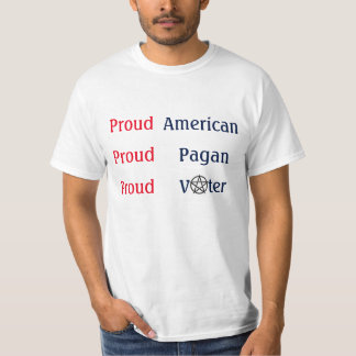 Camiseta Votante pagano americano orgulloso