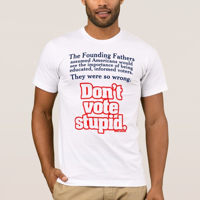 Camiseta Votantes educados, informados (Anverso)