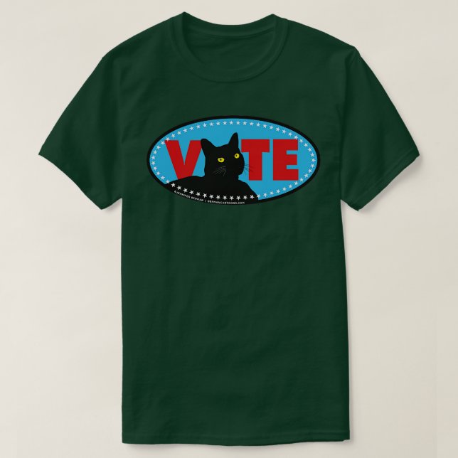 Camiseta Votar a Cat Long Sleeve (Diseño del anverso)