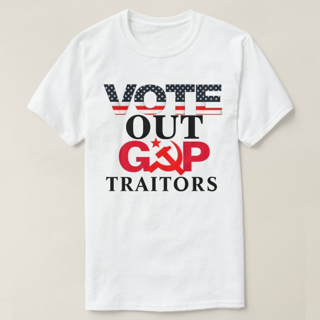CAMISETA VOTAR A LOS TRAIDORES DE GOP (Diseño del anverso)