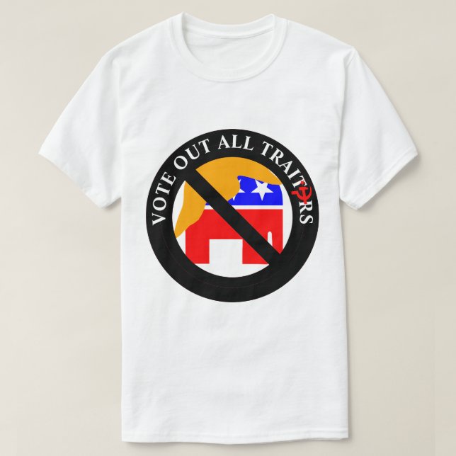 CAMISETA VOTAR A TODOS LOS TRAIDORES (Diseño del anverso)