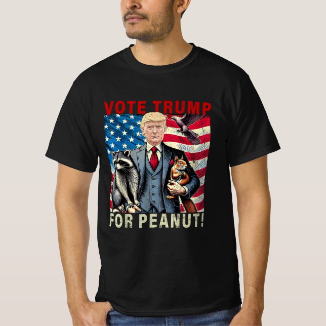Camiseta Votar a Trump Peanut La ardilla (Anverso)