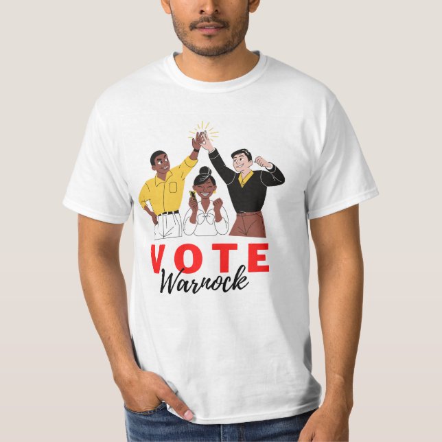 Camiseta Votar a Warnock (Anverso)
