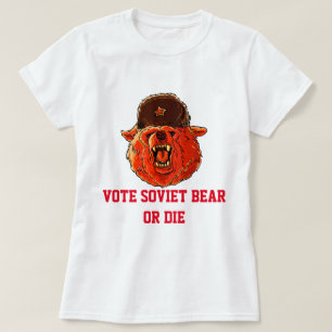 Camiseta Votar al oso soviético