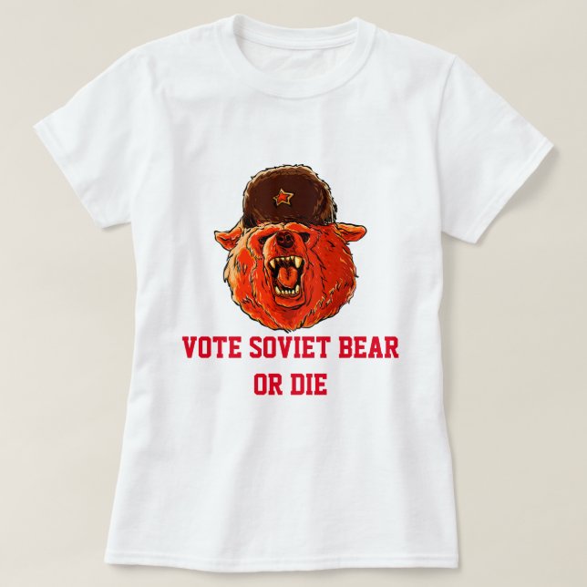Camiseta Votar al oso soviético (Diseño del anverso)