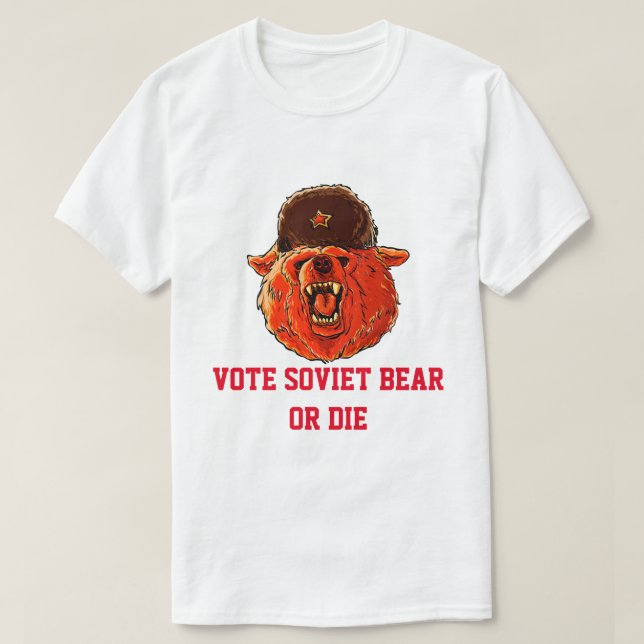 Camiseta Votar al oso soviético (Diseño del anverso)