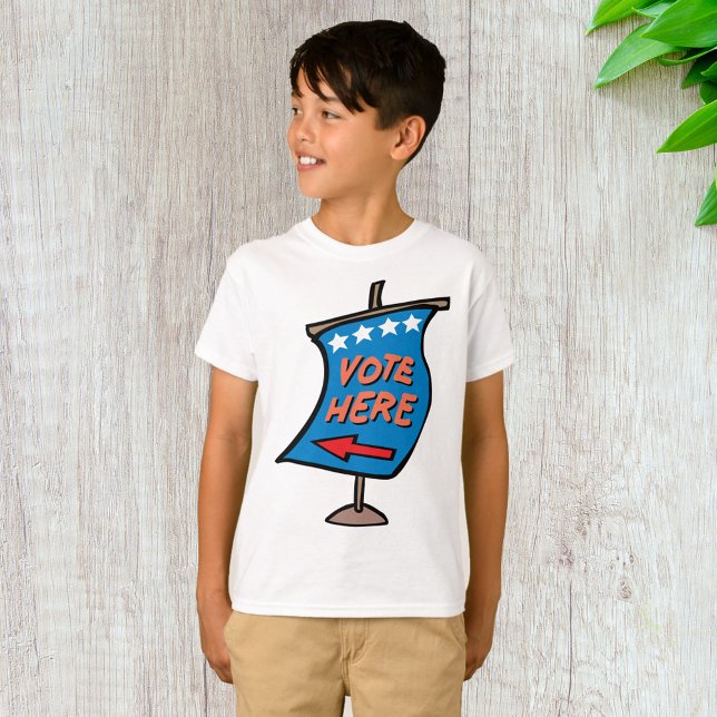 Camiseta Votar aquí Rótulo (Subido por el creador)