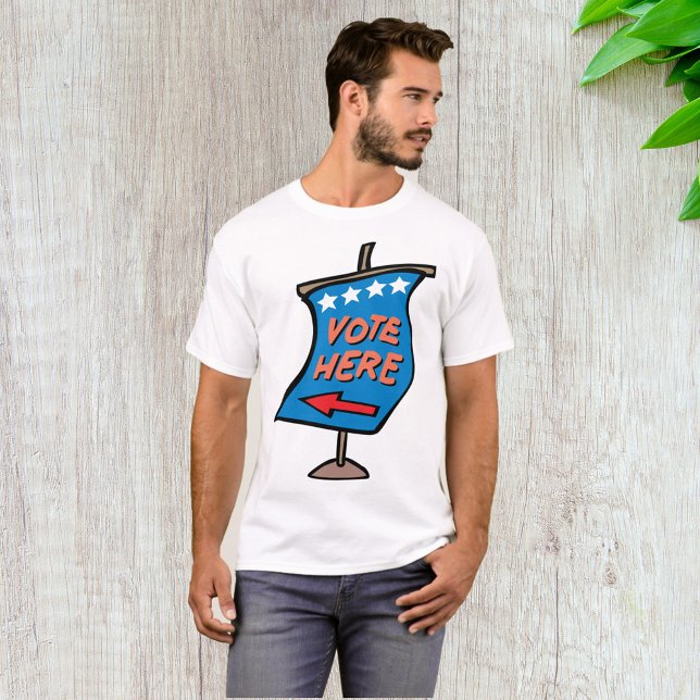 Camiseta Votar aquí Rótulo (Subido por el creador)