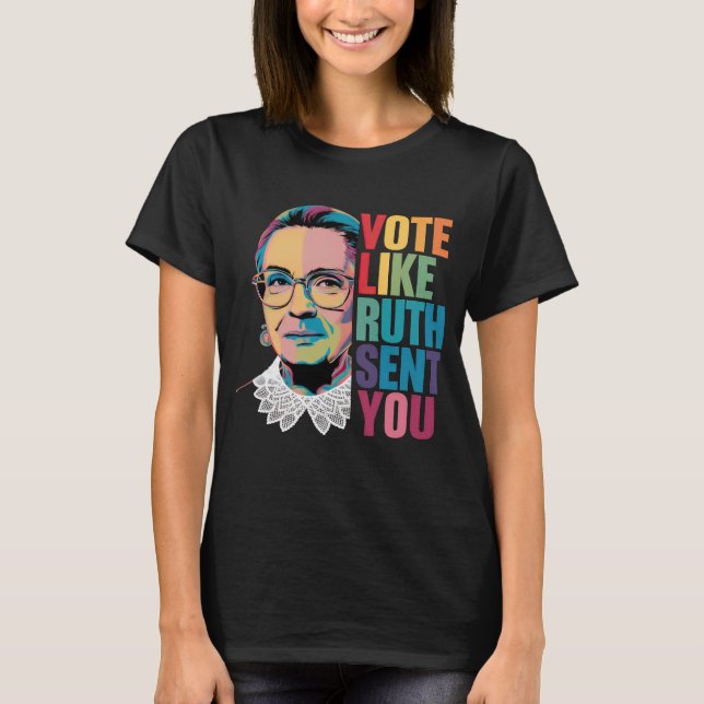 Camiseta Votar como Ruth te envió (Anverso)