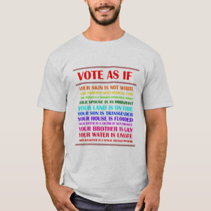 Camiseta Votar como si