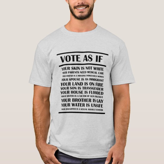 Camiseta Votar como si (Anverso)