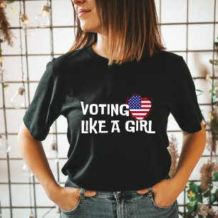 Camiseta Votar como una democracia electoral Chica 2024