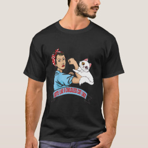 Camiseta Votar como una gata sin hijos vota por las mujeres