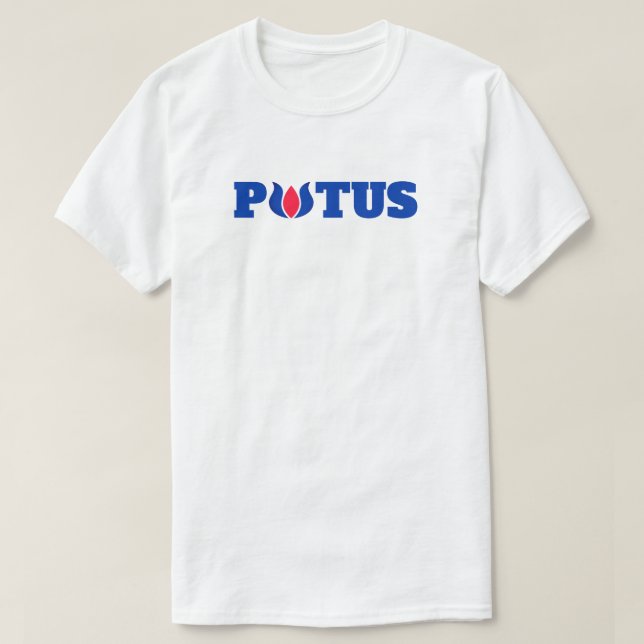 Camiseta Votar con Blue Lotus para POTUS Harris T-Shirt (Diseño del anverso)