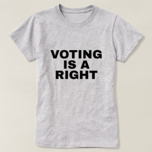 Camiseta Votar es un Derecho 24ta Enmienda Dos Lados