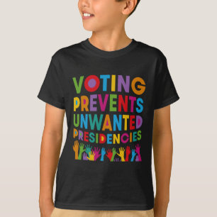 Camiseta Votar me impide regalos de presidente no deseados