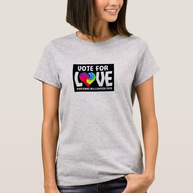 Camiseta Votar por amor (Anverso)