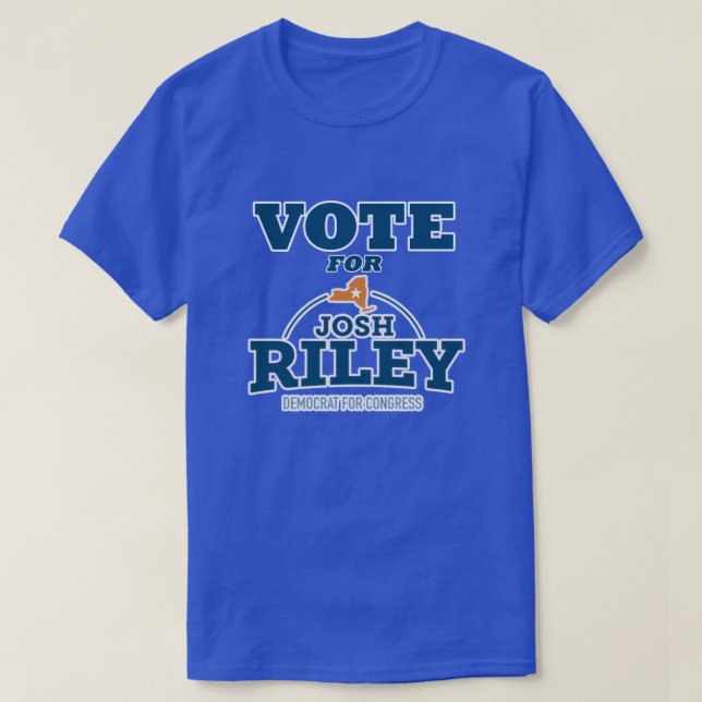 Camiseta Votar Por Josh Riley - Demócrata Por El Congreso (Diseño del anverso)