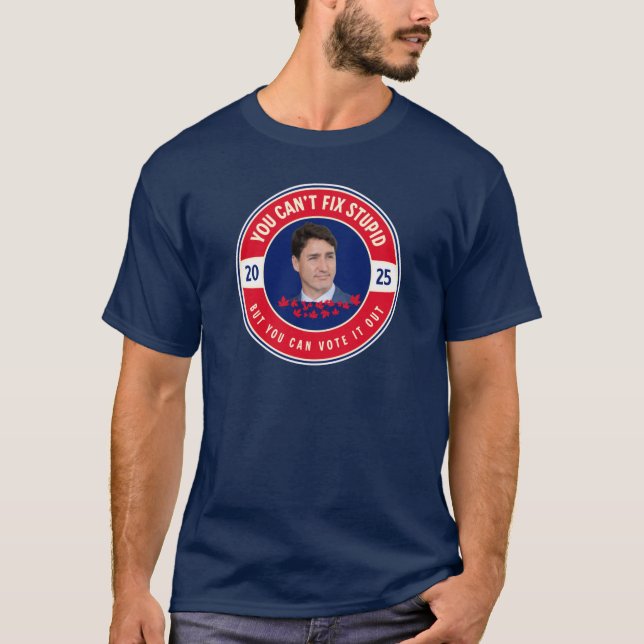 Camiseta Votar por Justin Trudeau | Humor político canadien (Anverso)