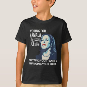 Camiseta Votar Por Kamala Después De Dejar A Joe Es Como Ti