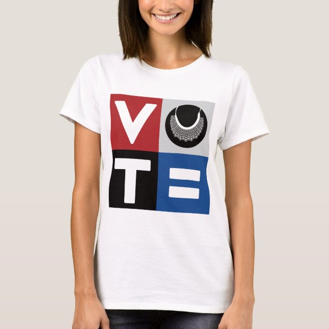 Camiseta Votar por la igualdad de RBG para todos (Anverso)
