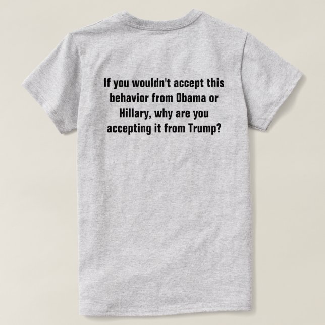 Camiseta Votar por los controles y equilibrios contra Trump (Reverso del diseño)