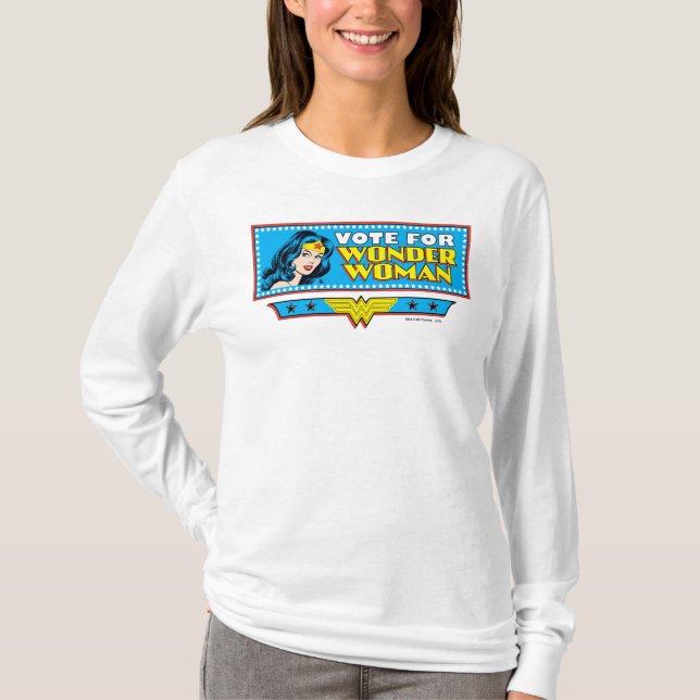 Camiseta Votar por mujer maravilla (Anverso)