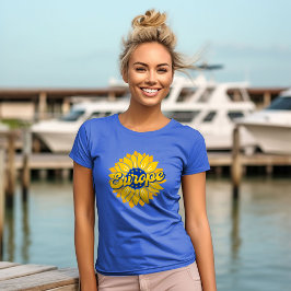 Camiseta Votar Por Nuestro Futuro Girasol Electoral De Euro