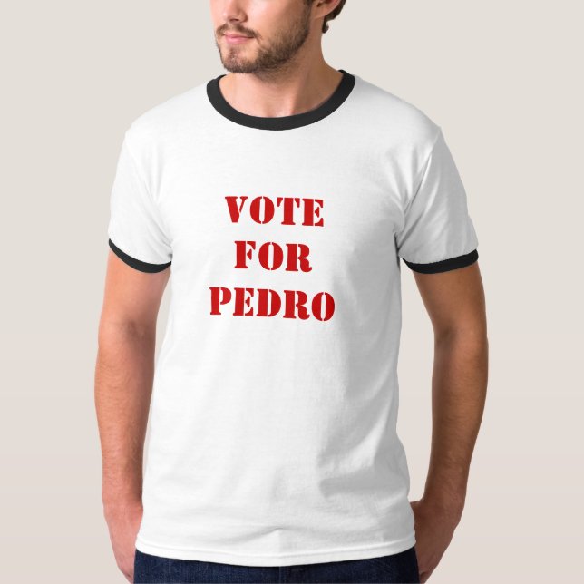 Camiseta Votar por Pedro (Anverso)