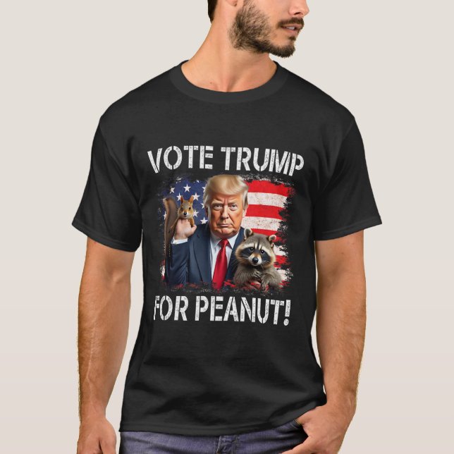 Camiseta Votar por Trump por la ardilla 2 (Anverso)