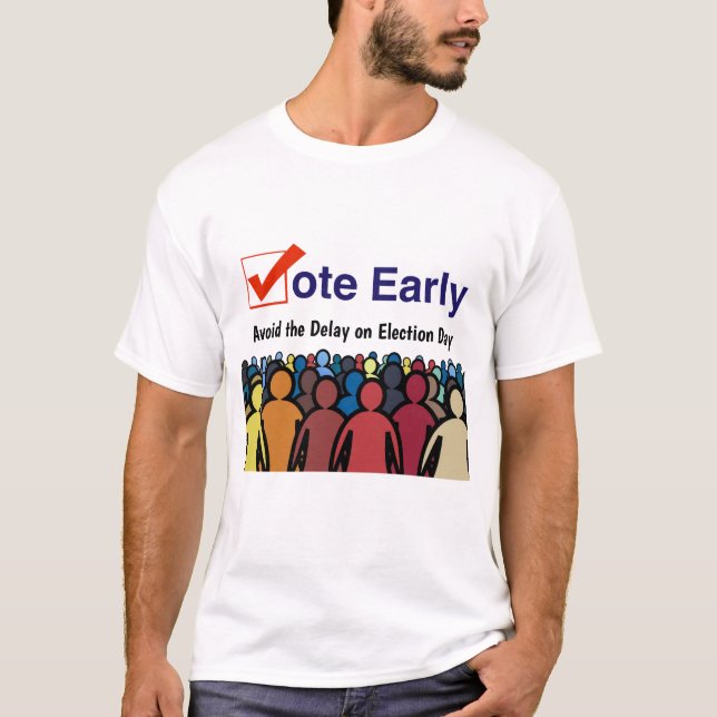 Camiseta Votar temprano (Anverso)