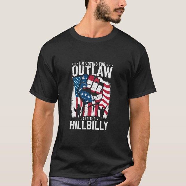 Camiseta Votaré por el ilegal y el Hillbilly 2024 (Anverso)