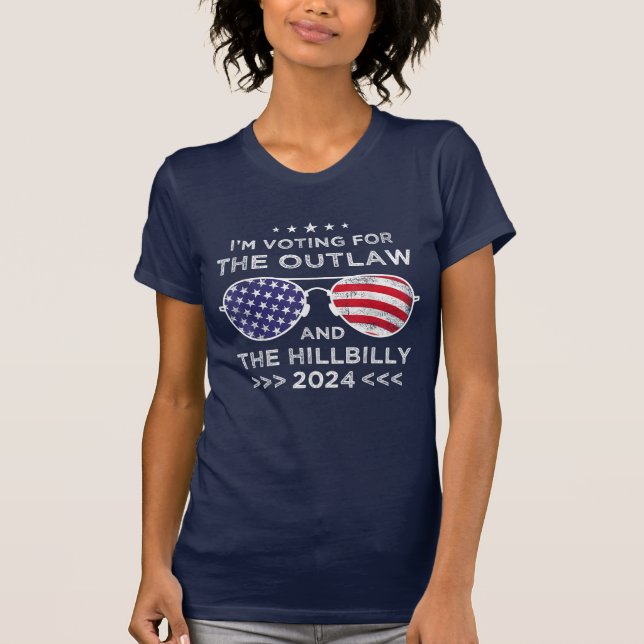 Camiseta Votaré por el ilegal y el huracán 2024 (Anverso)