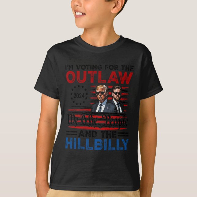 Camiseta Votaré por el ilegal y el millonario Trump (Anverso)