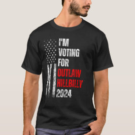 Camiseta Votaré por la bandera de EE. UU. de Hillbilly 2024