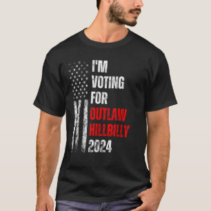 Camiseta Votaré por la bandera de EE. UU. de Hillbilly 2024
